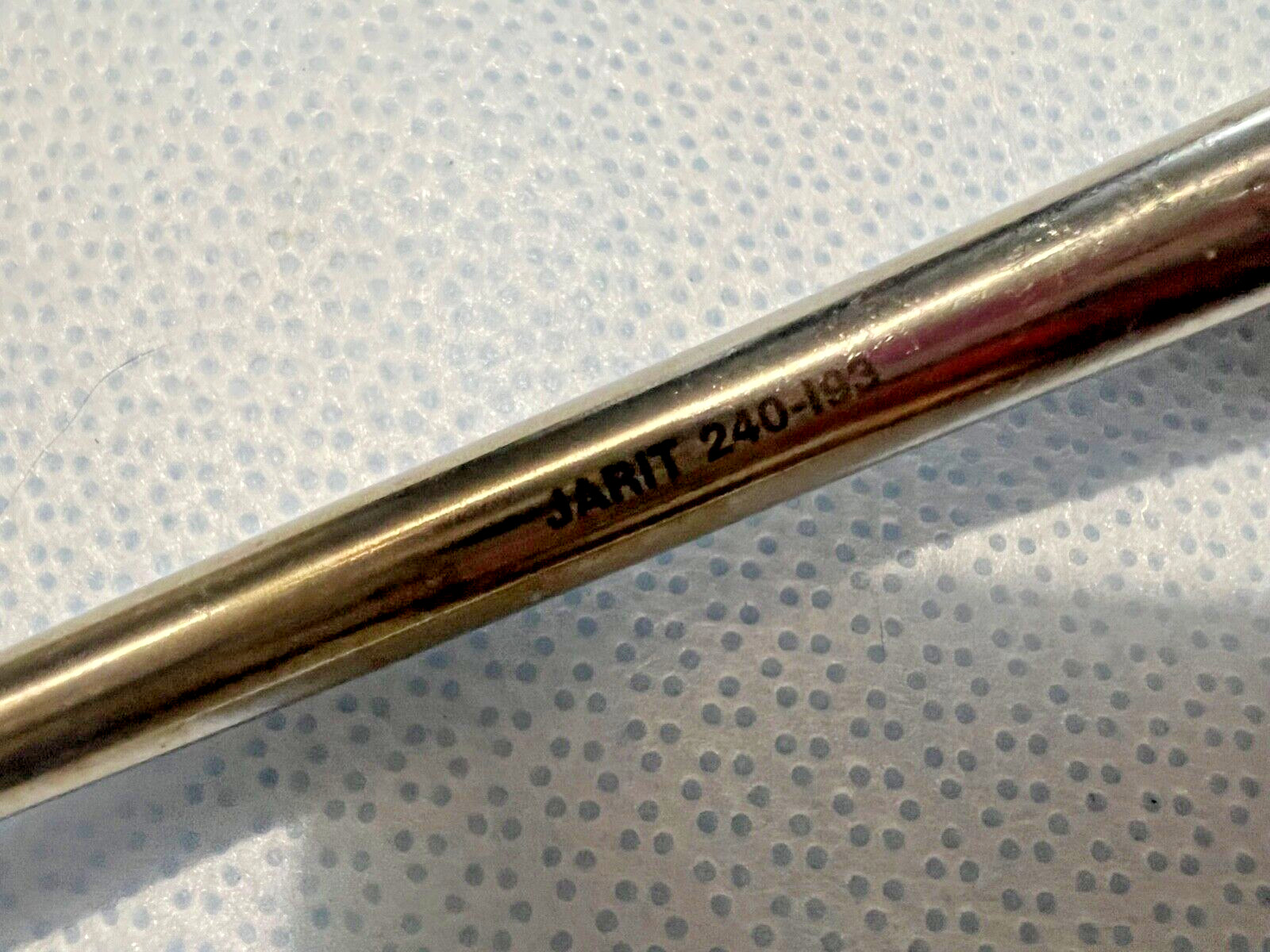 Jarit 240-193 Cobb 45° Angled Bone Curette, Size 6 Oval Cup, 11″ Length