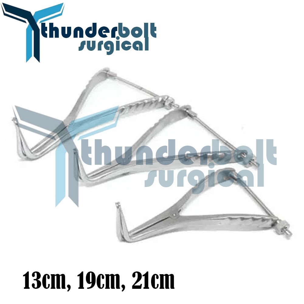 Set of 3 Stifle Distractor with Spinlock 13cm, 19cm, 21cm Orthopedic Instruments