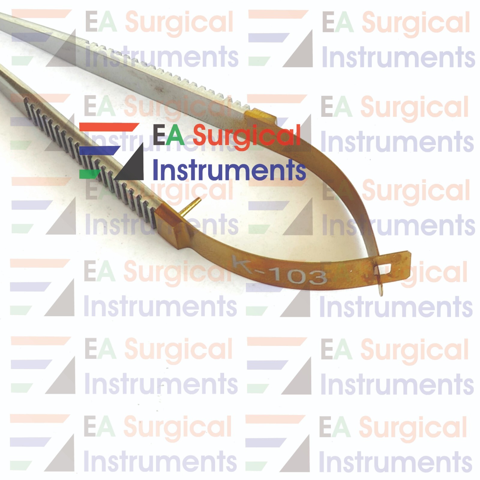 Kamiyama Micro Scissors 16 cm K-103 Neurosurgery Straight Gold Titanium Nitride
