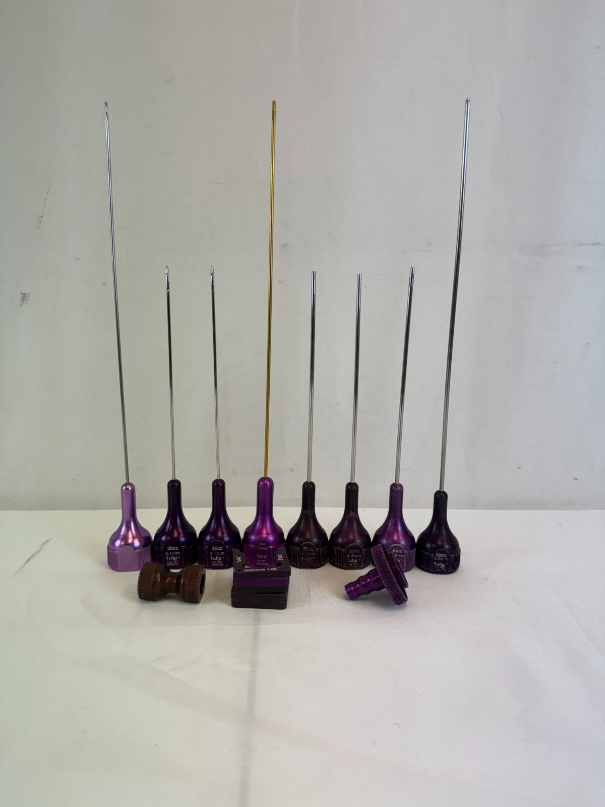 15 piece Tulip35cc 2.1/2.4/3.0mm Liposuction Cannula Set w/ Extras