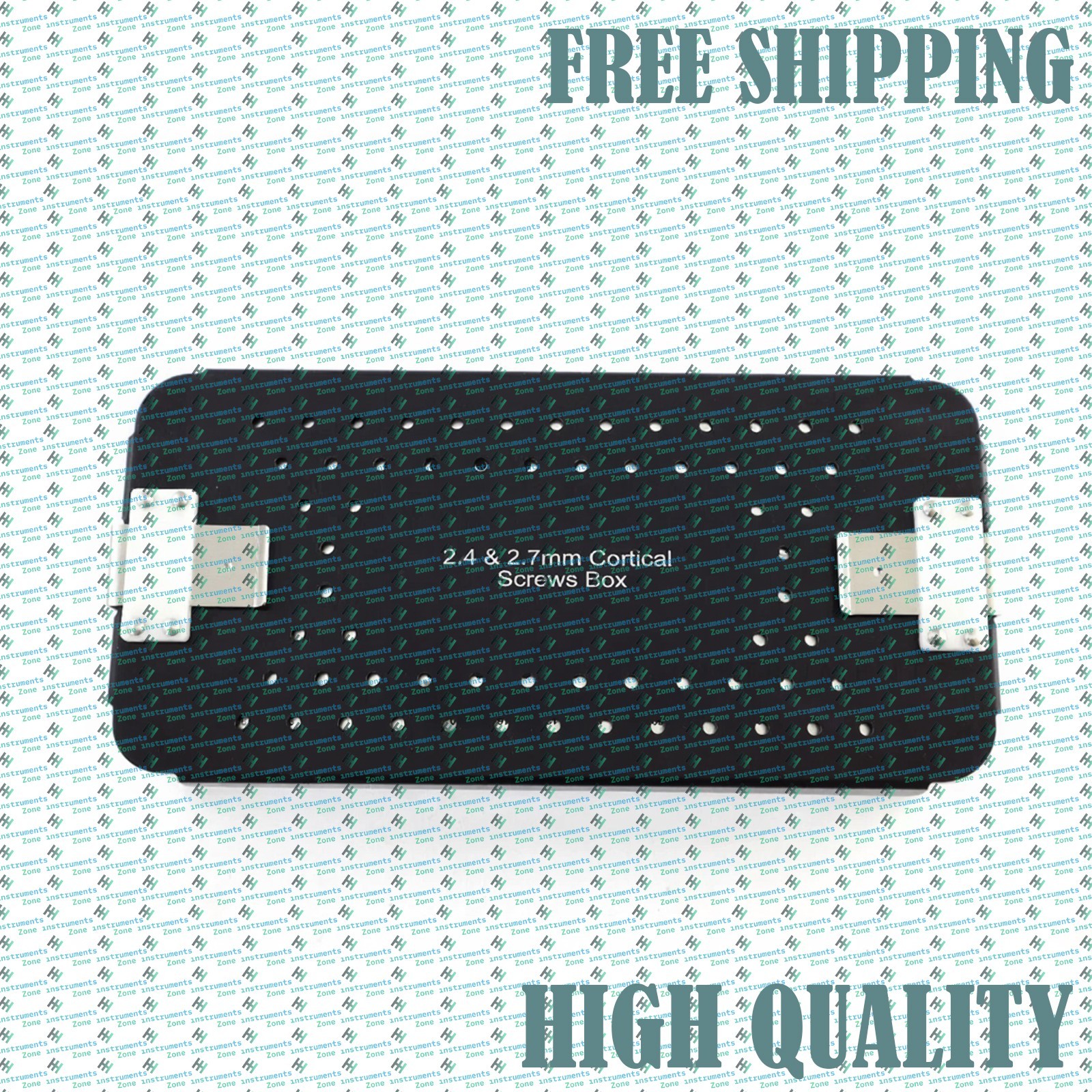 2.4mm & 2.7mm Cortical Screw Box | Aluminum Rack & Sterilization Case