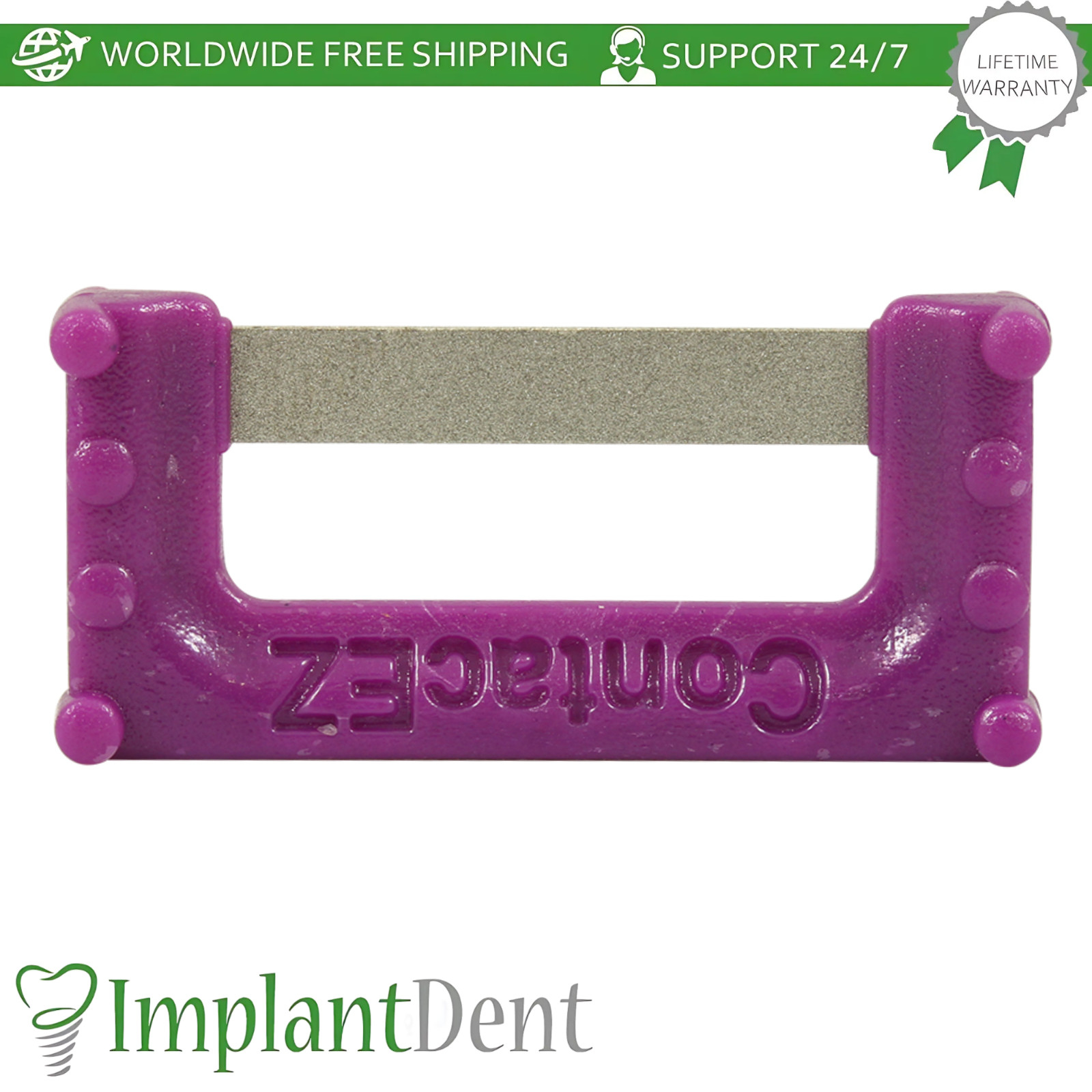 Dental IPR Plus Strips Set Color Coded 8pcs InterproximaI Reduction Tool