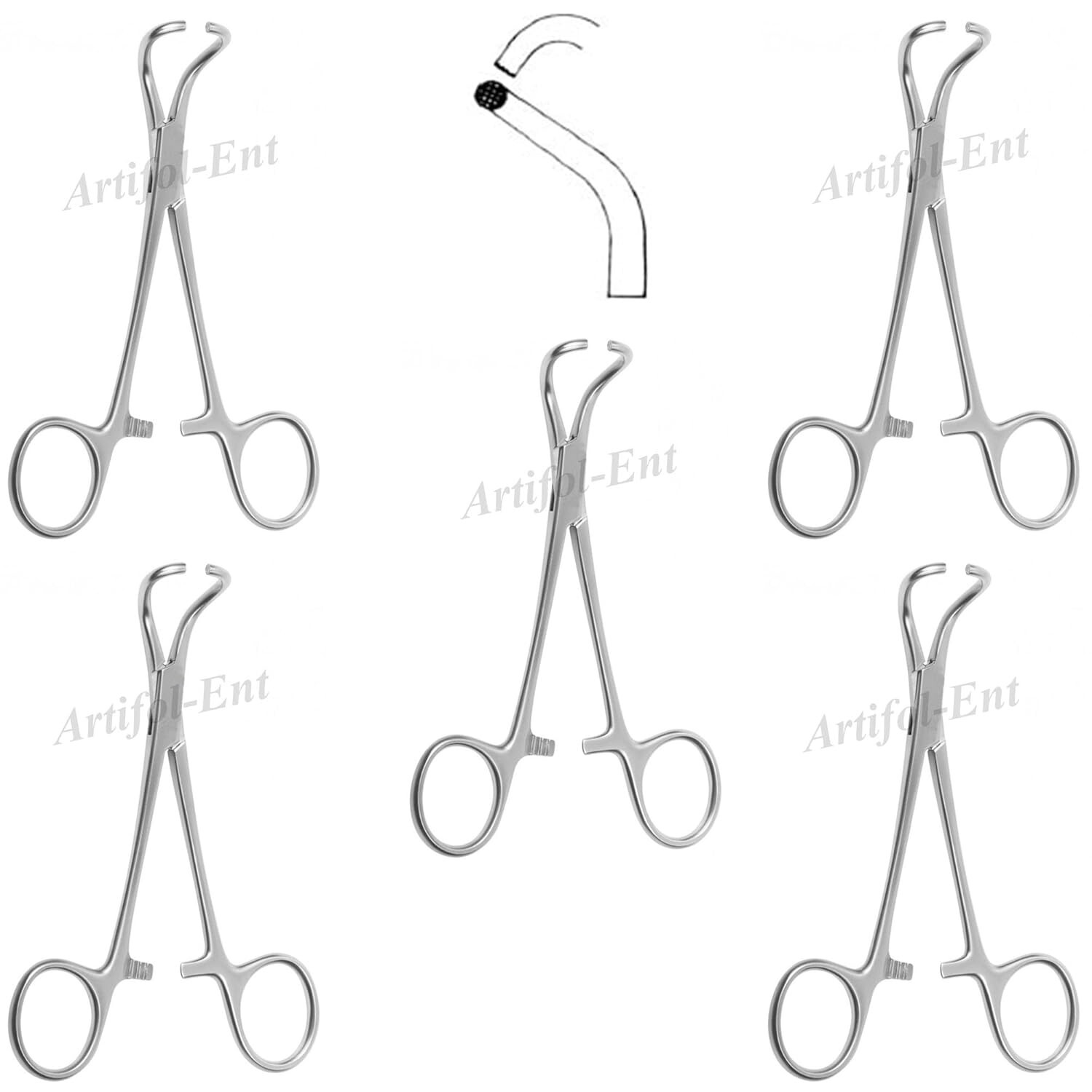 Tohoku Japan Towel Clamp 10 cm 4″ Towel Forceps Stainless Steel 5 Pcs #115910352
