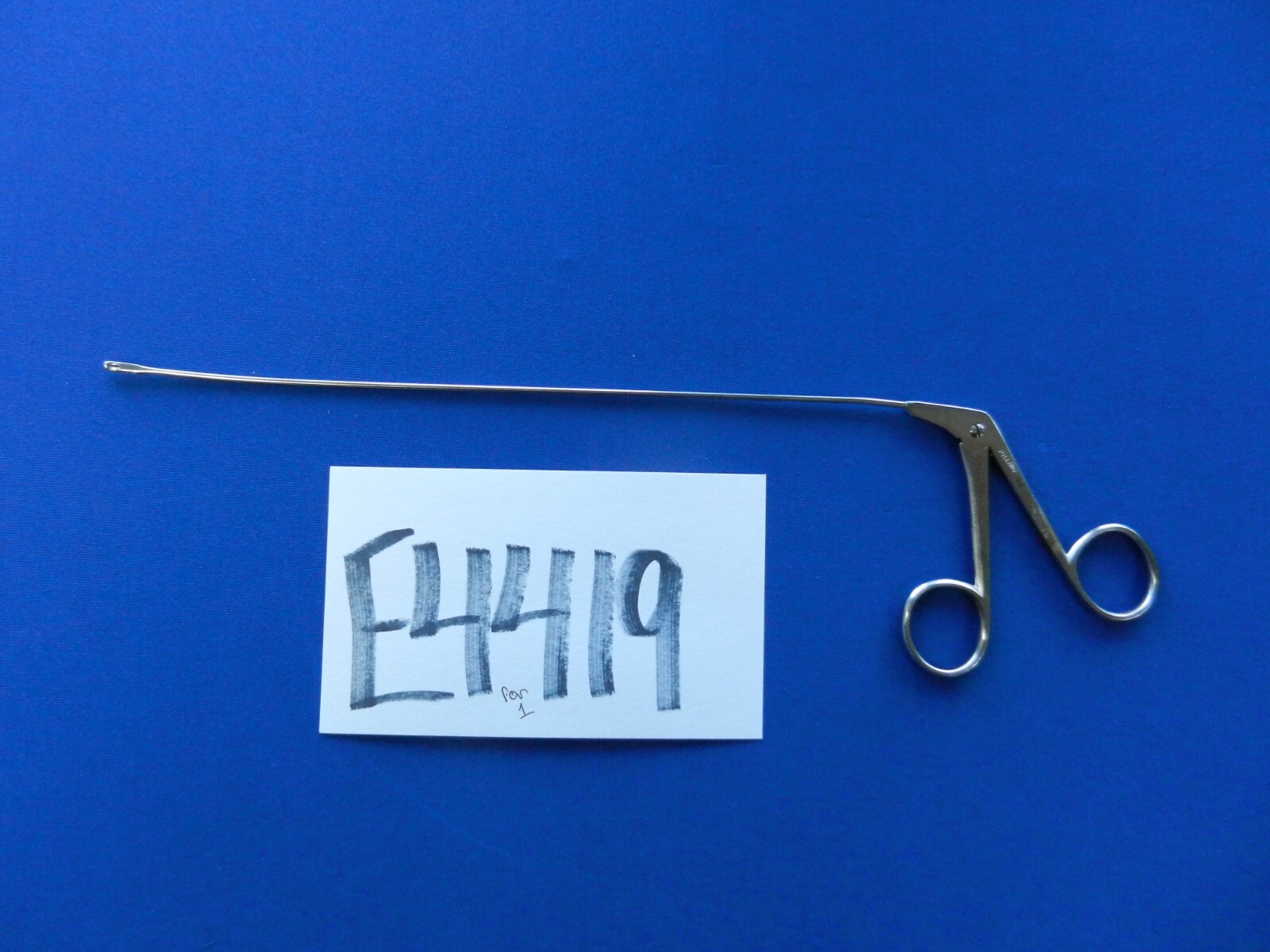 E4419 Pilling 506455 Jako Kleinsasser Straight 2.4mm Micro Laryngeal Cup Forceps