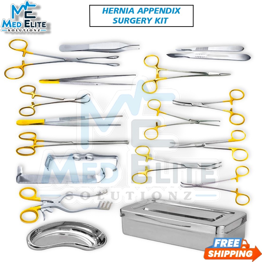 Hernia Appendix Set of 38 Major Ventral Appendectomy Surgery Set