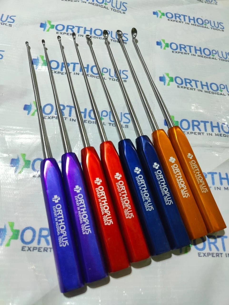 Cervical Curettes Spine Orthopedic Instruments 8 Pcs set (Orthoplus)