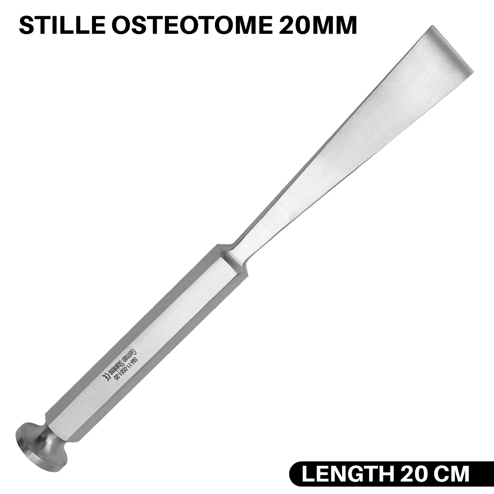 Stille Osteotome 20 mm Blade Tip 20 cm Stainless Steel Orthopedic Instruments