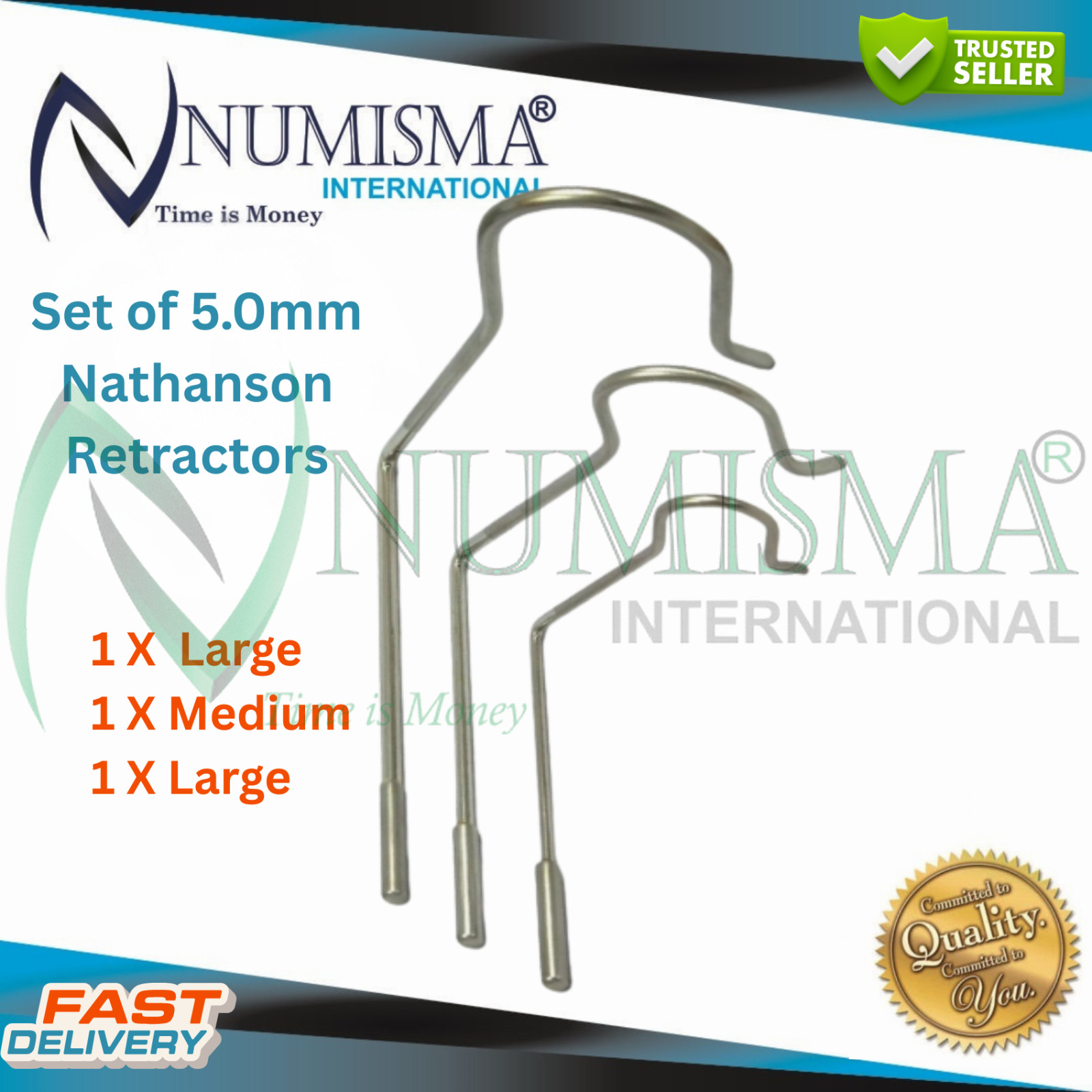 Laparoscopic Liver Retractor Nathanson Hooks Set 5mm Separador Instruments