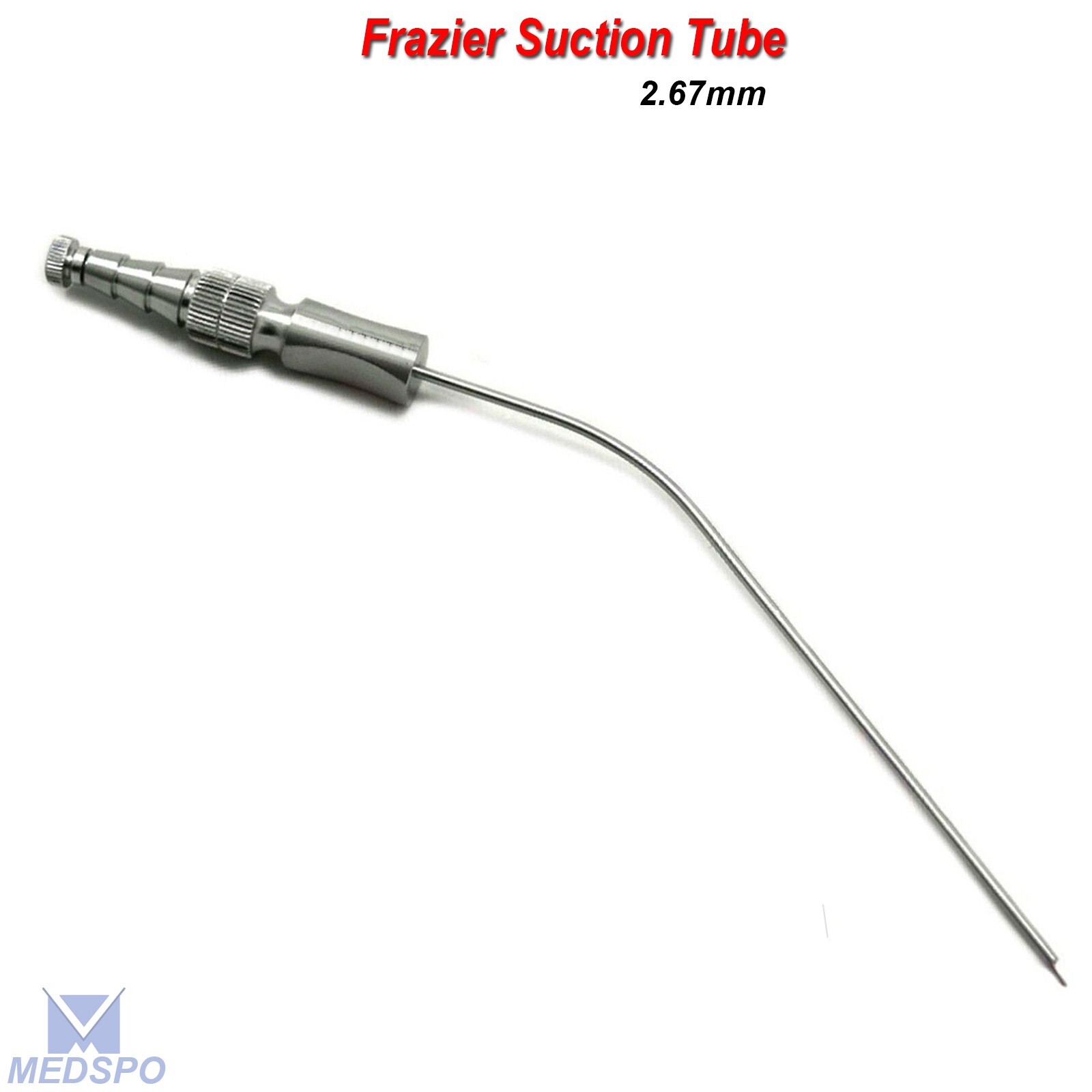 Medical Diagnostic Frazier Suction Tube 2.67mm Neuro Surgical ENT Instruments