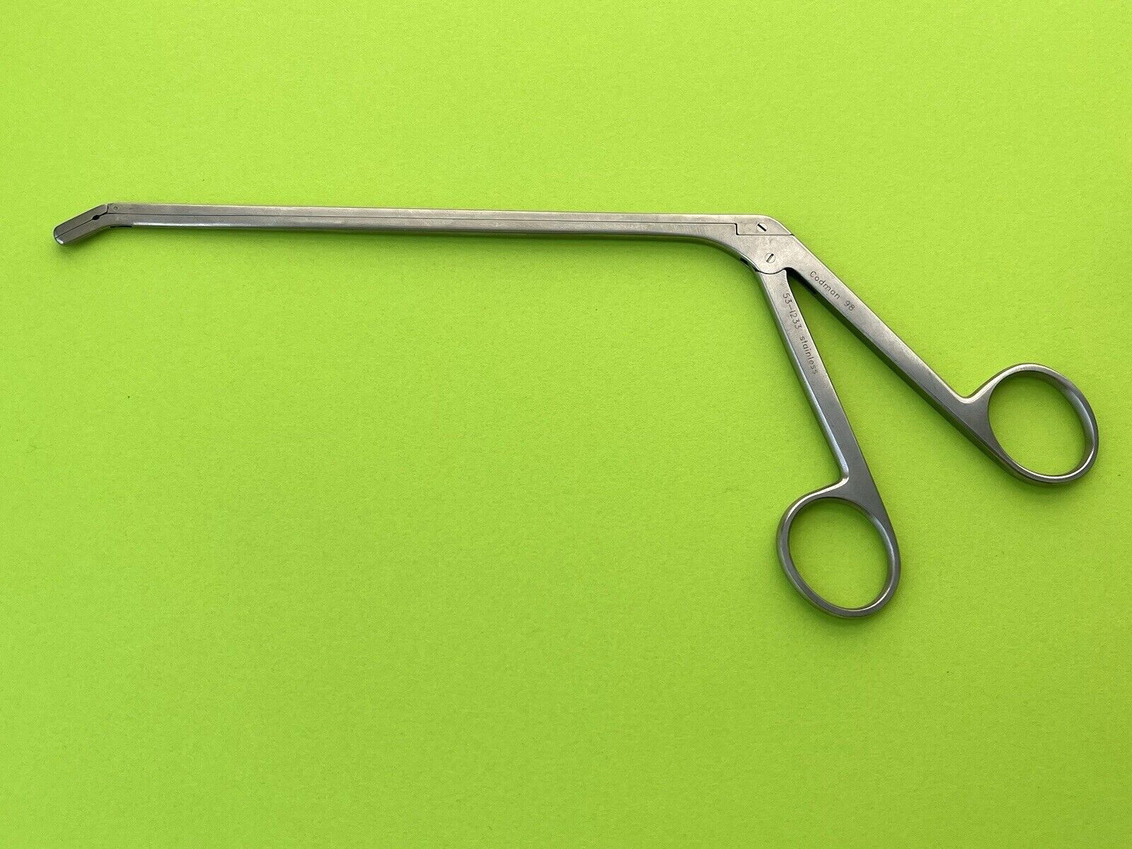 Codman Surgical 7″ Cushing Intervertebral Disc Rongeur, Angle Down, 2 x 10mm Jaw