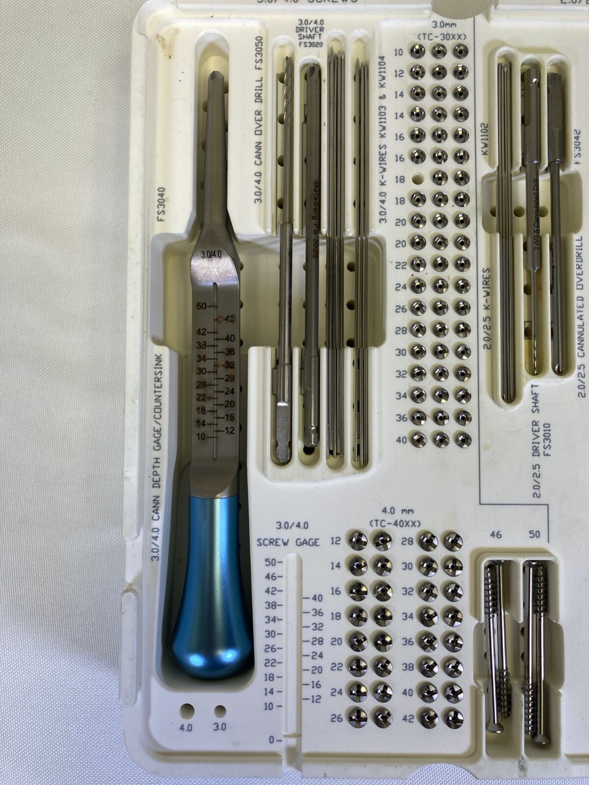 Metasurg TT-3000 Ti6 TC-Series Ti Cannulated Internal Fixation System 2/2.5/3/4