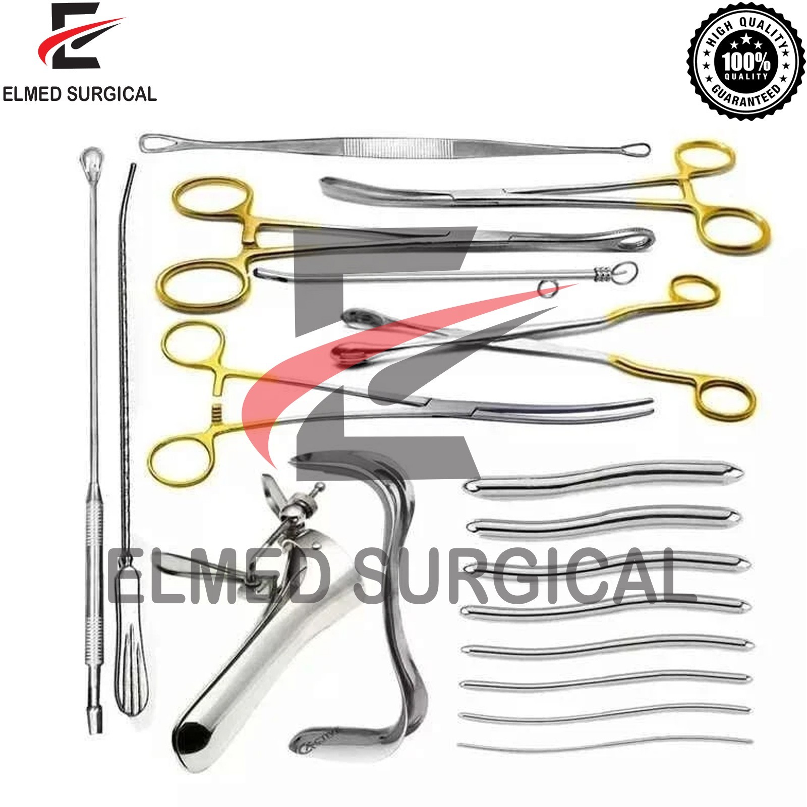 Dilation and Curettage (D&C) Set Gynecology Surgical Instruments