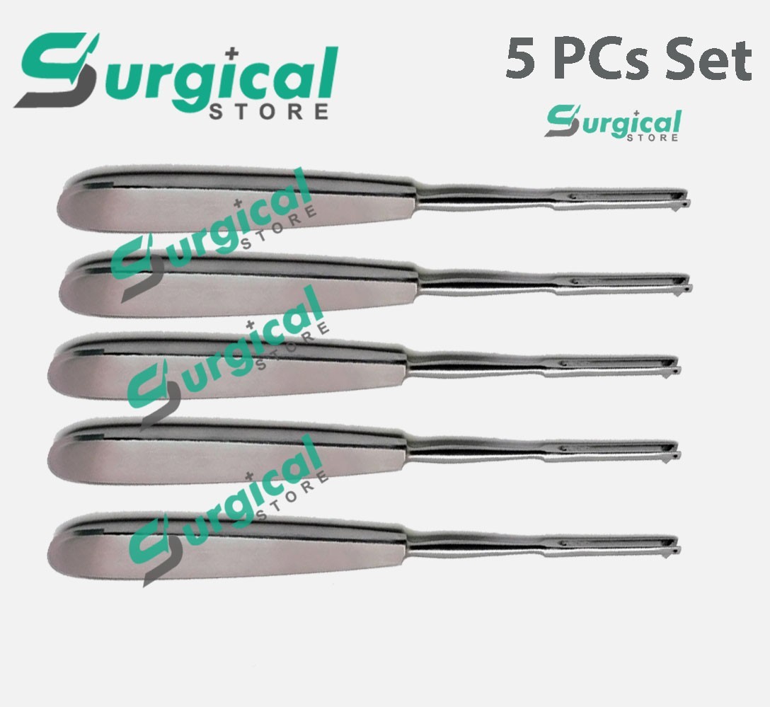 Ballenger Swivel Knife 7.75 Straight 3mm wide 5 PCs Set Surgical instruments S.S