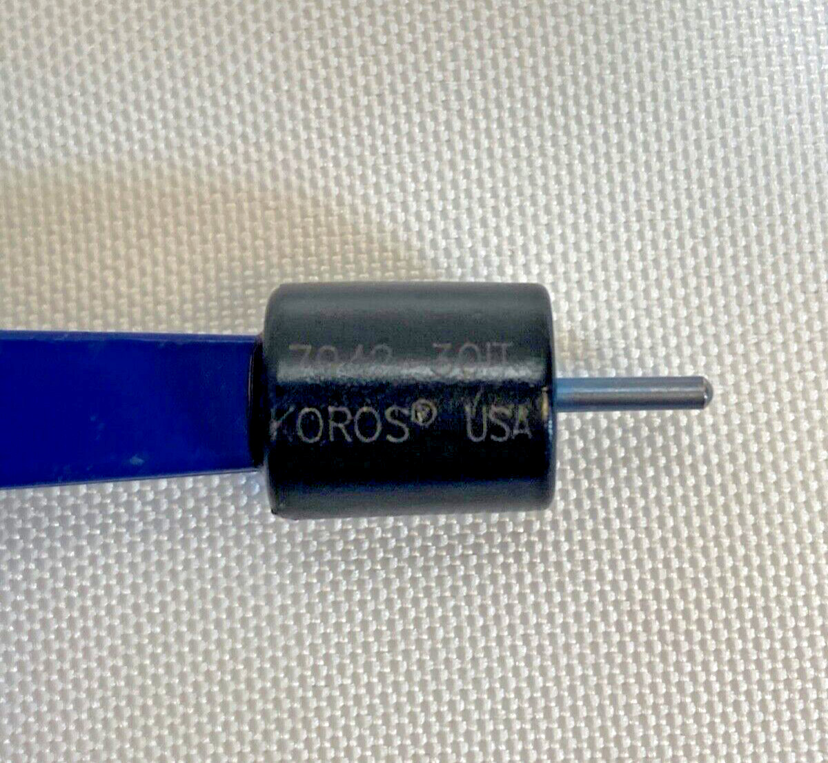 Koros 7042-30IT Titanium Bayonet Bipolar Forceps 0.5mm Tip L:8.75″ Neurology