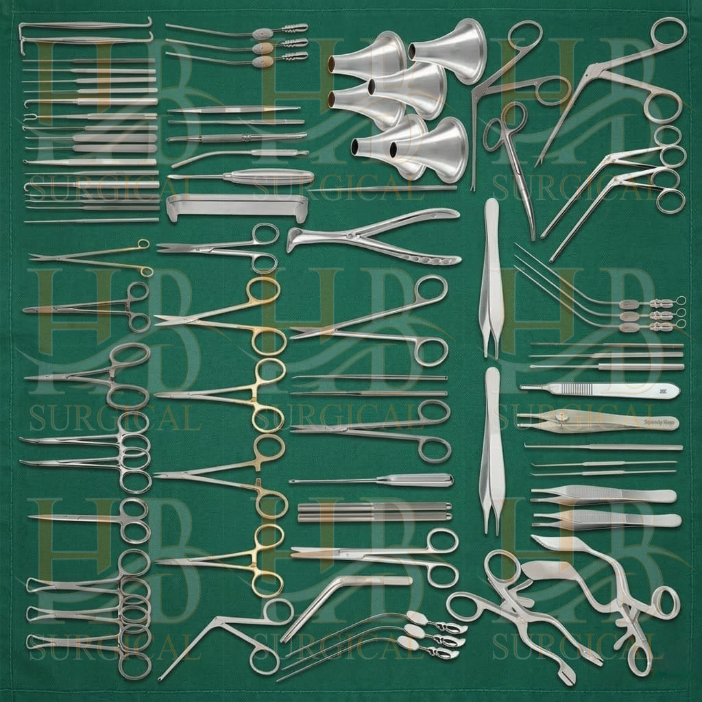 Tympanoplasty Instruments 82 PCs Set Micro Ear Surgery ENT Instruments