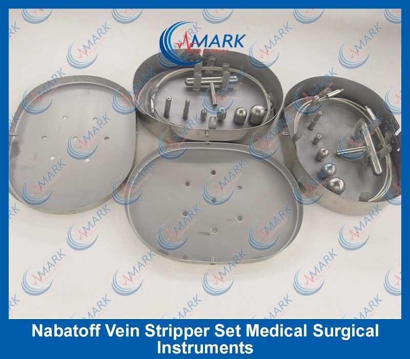 Nabatoff Vein Stripper Set Medical Surgical Instruments 2 Pieces