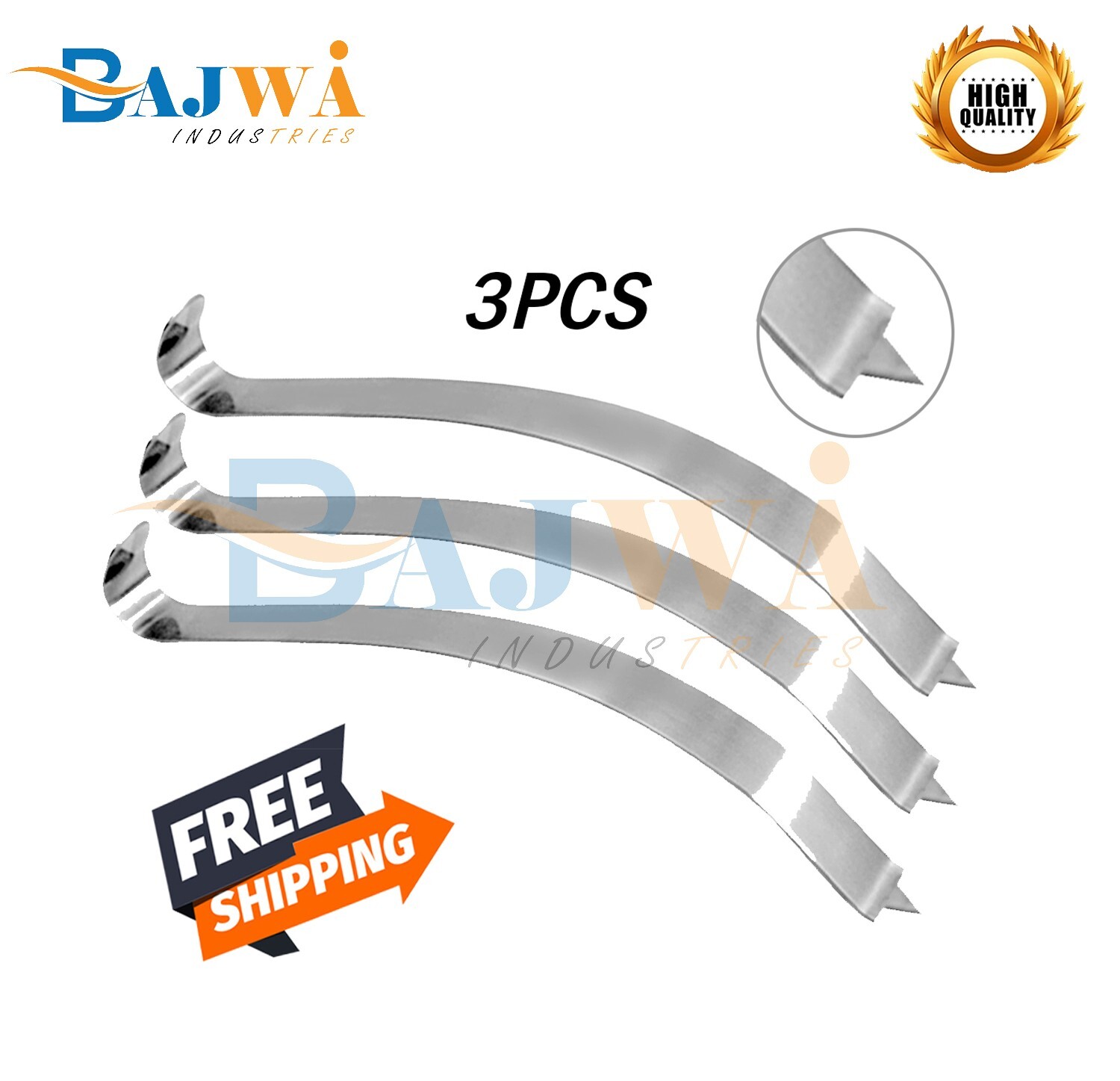 Kolbel glenoid retractor 2prongs orthopedic instruments surgical 3pcs