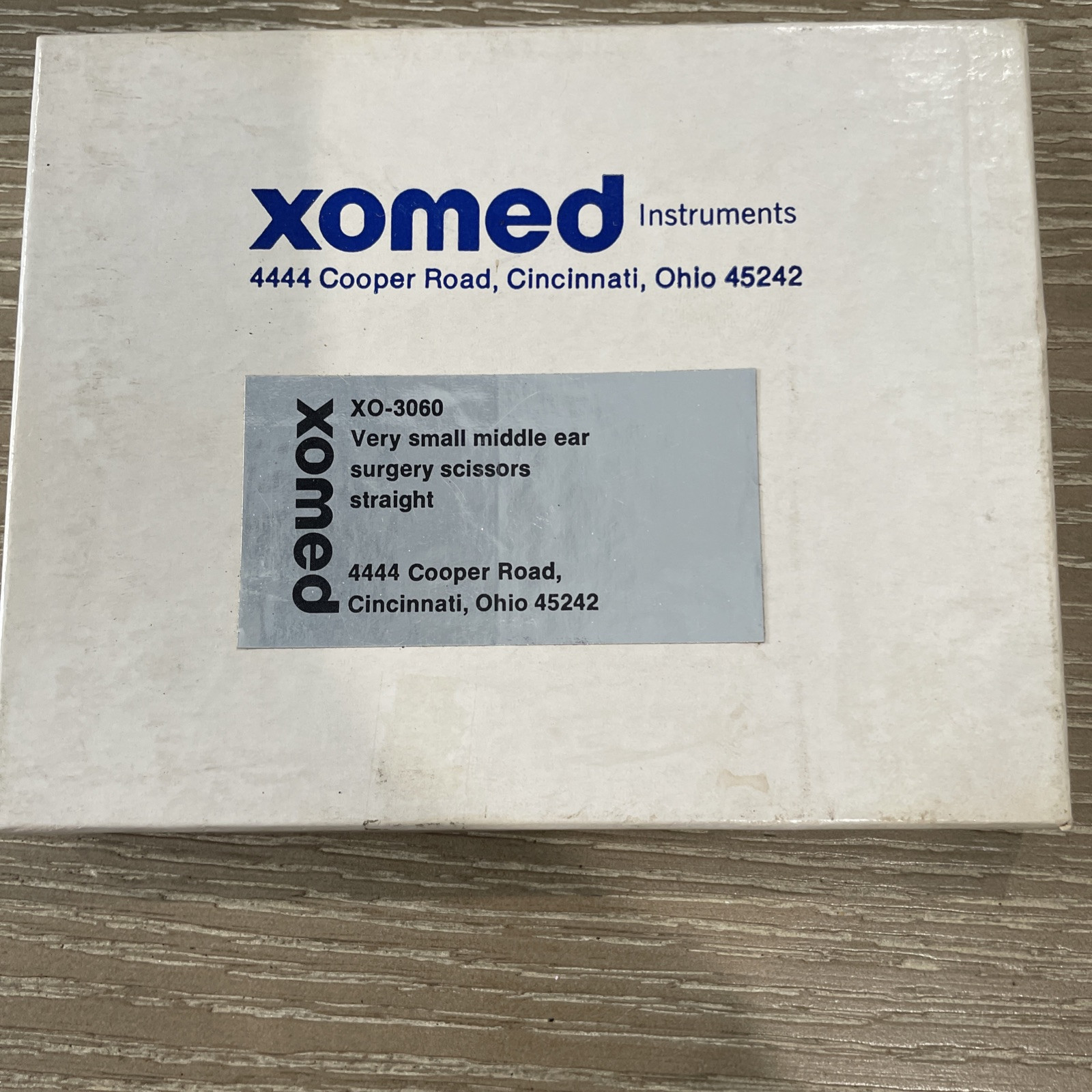 Xomed Very Small Middle Ear Surgery Scissors Str ENT Vintage Surgical Tool Boxed