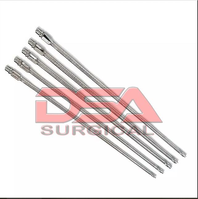 Orthopedic Flexible Reamer Surgical Instruments Set Of 5 Pcs
