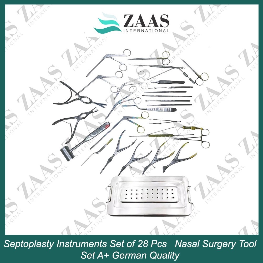 Septoplasty Instruments Set of 28 Pcs Nasal Surgery Tool Set A+ German Quality