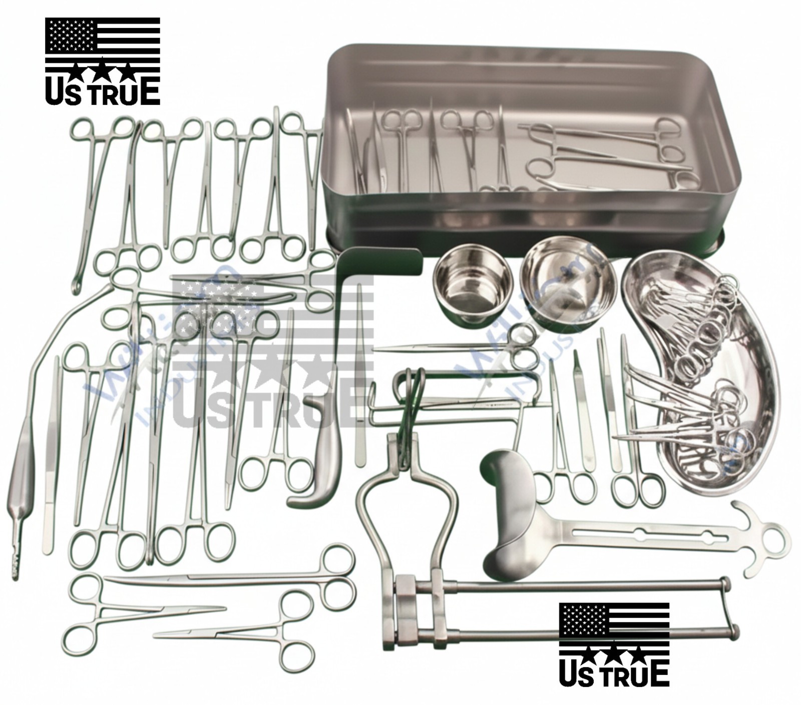 Cesarean Surgical Instrument Set 59 pcs–OB/GYN C-Section Kit with Sterilization