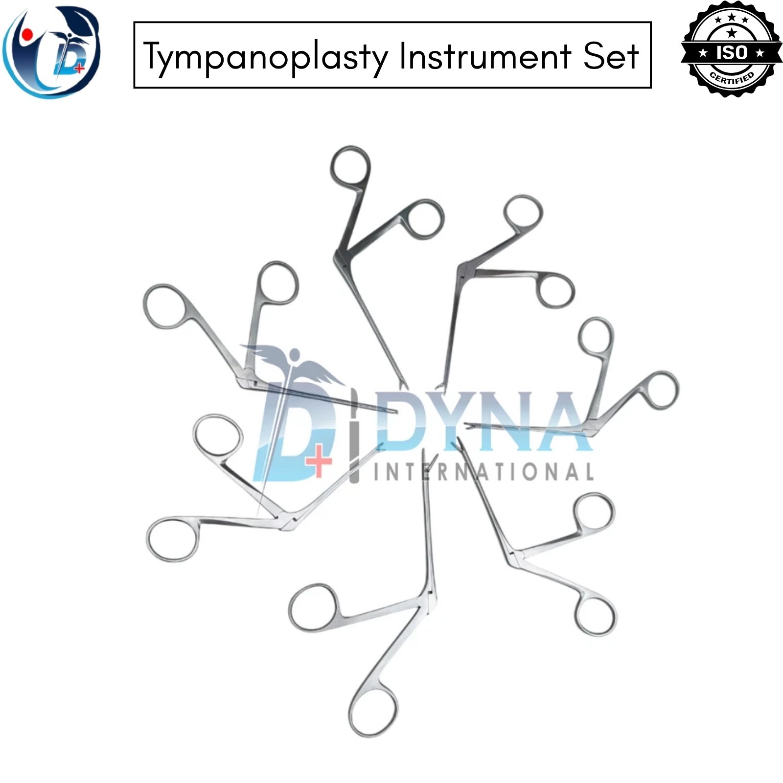 Tympanoplasty Instruments 58 Pcs Set Micro Ear Surgery ENT Premium Instrument CE