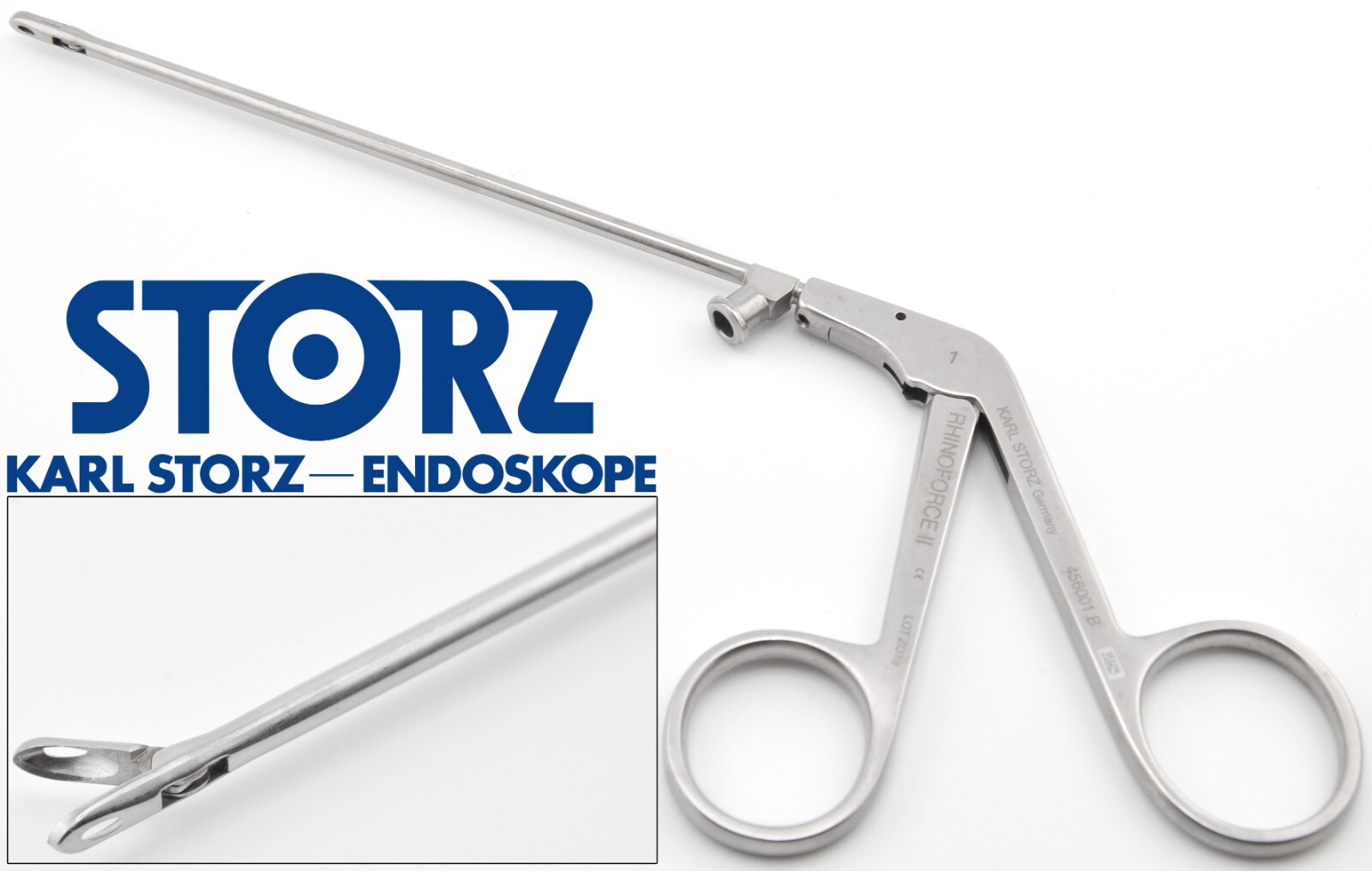 KARL STORZ 456001 B Blakesley Rhinoforce II Cutting Forceps 4x7mm Jaw 6″ Size 1