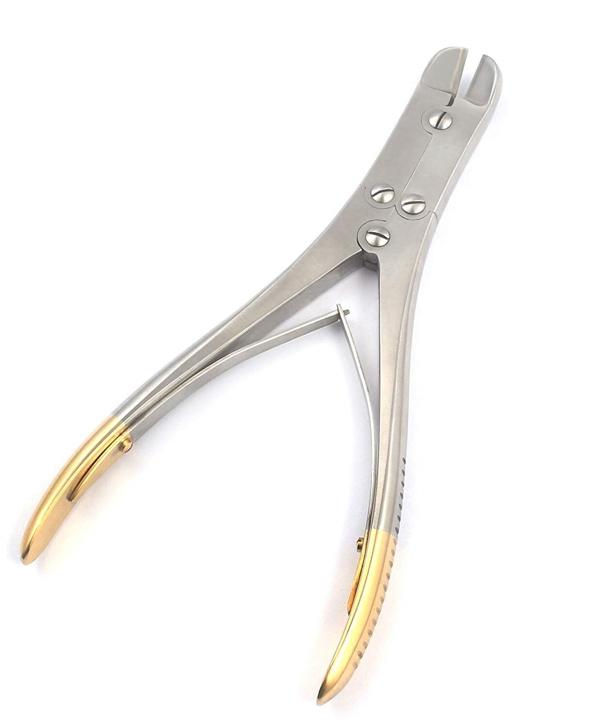 3 Pin/Wire Cutter,8.5″,Dble Action,Angled TC Jaws, Max .094″(2.4mm), SideCutting