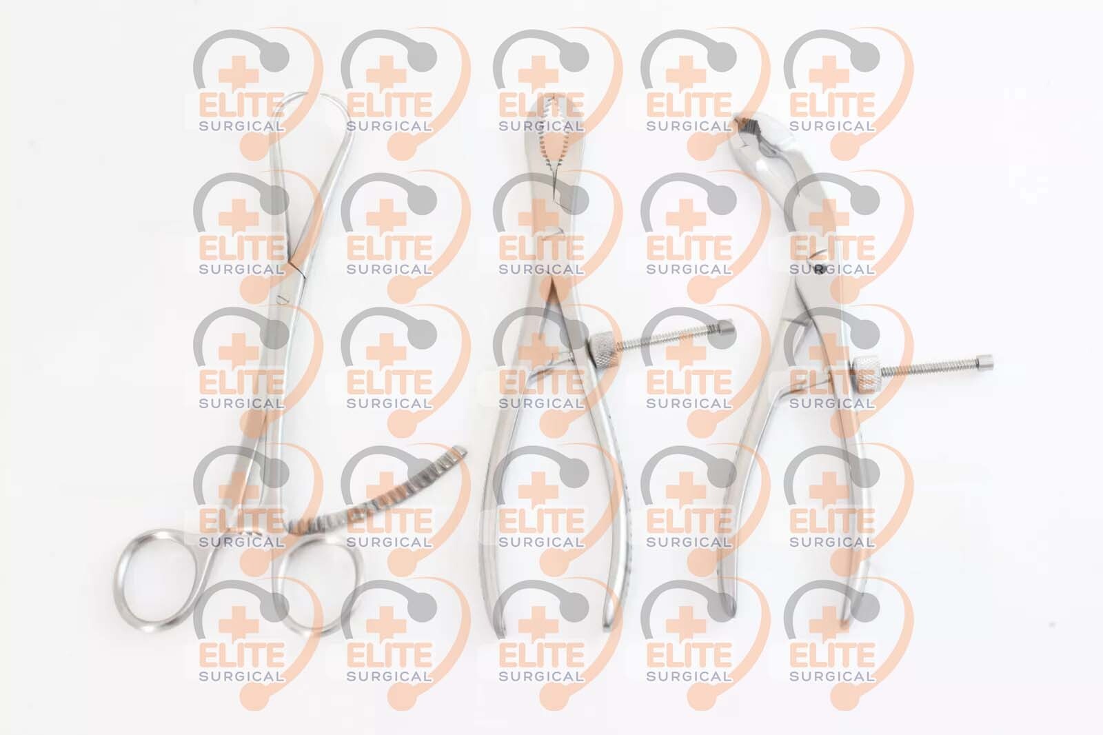 Bone Reduction Forceps Bone holding Forceps 3 Pcs kit orthopedics Instruments