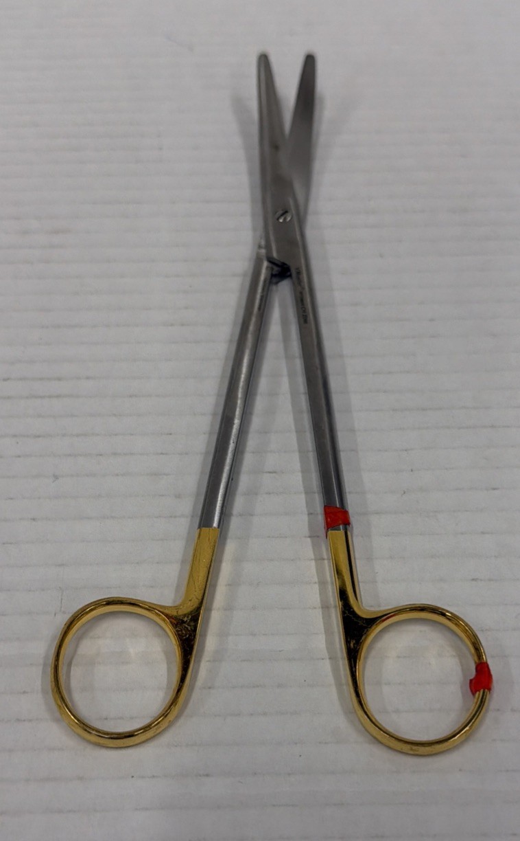 V. Mueller CH2096 Surgical Vital Mayo Dissecting Scissors Beveled Blunt Tip