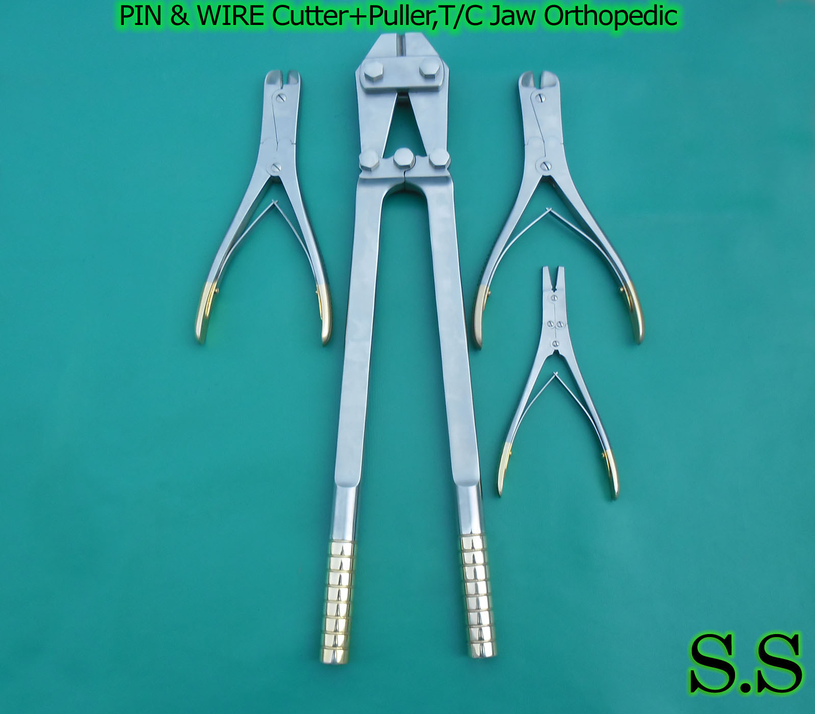 4 PIN &WIRE Cutter+Puller,T/C Jaw Orthopedic Surgical Pliers Veterinary Special