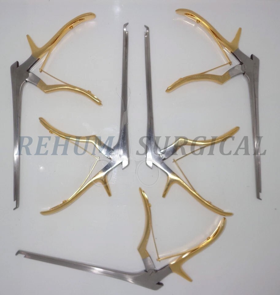 Kerrison Rongeurs 7 inch of 5 Pieces (1 to 5mm) Cervical Orthopedic Complete Kit