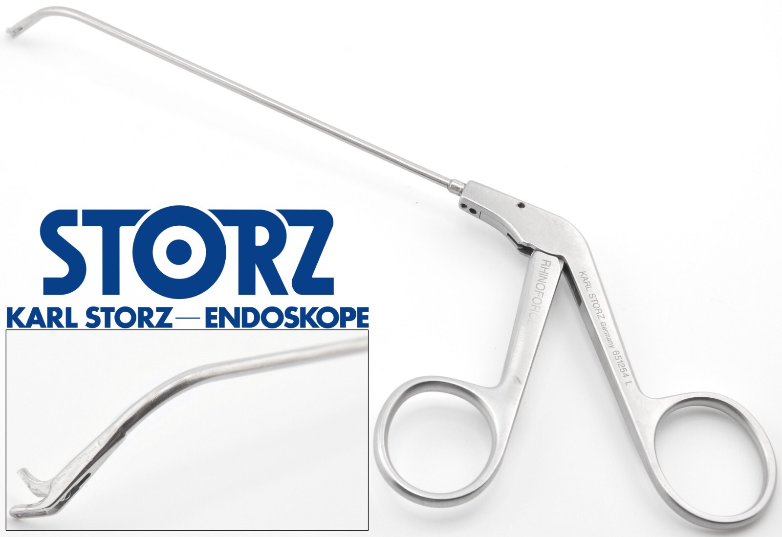 KARL STORZ 651254L Rhinoforce II KUHN 60° Sinus Punch Right Side 1x3mm Bite 6″