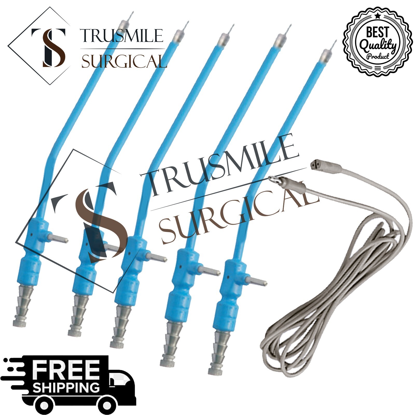 ENT- Nasal electro cautery frazier suction tube blue electro surgical instrument