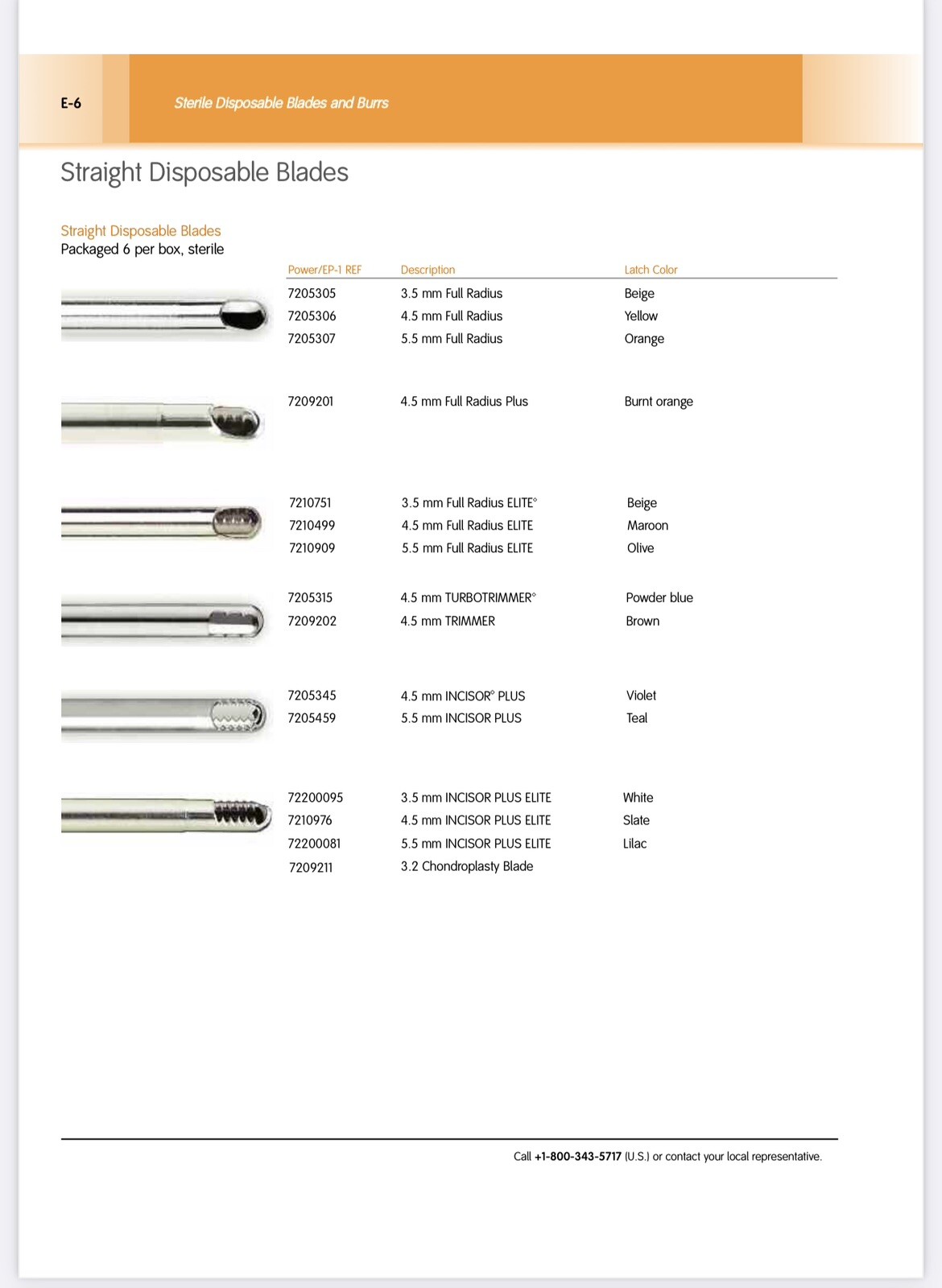 Smith & Nephew Shaver Blades. Any Kind Price for 1BX/6. Shaver System Available