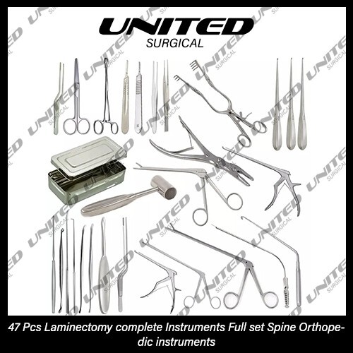 Laminectomy complete Instruments Full set of 47Pcs Spine Orthopedic instruments