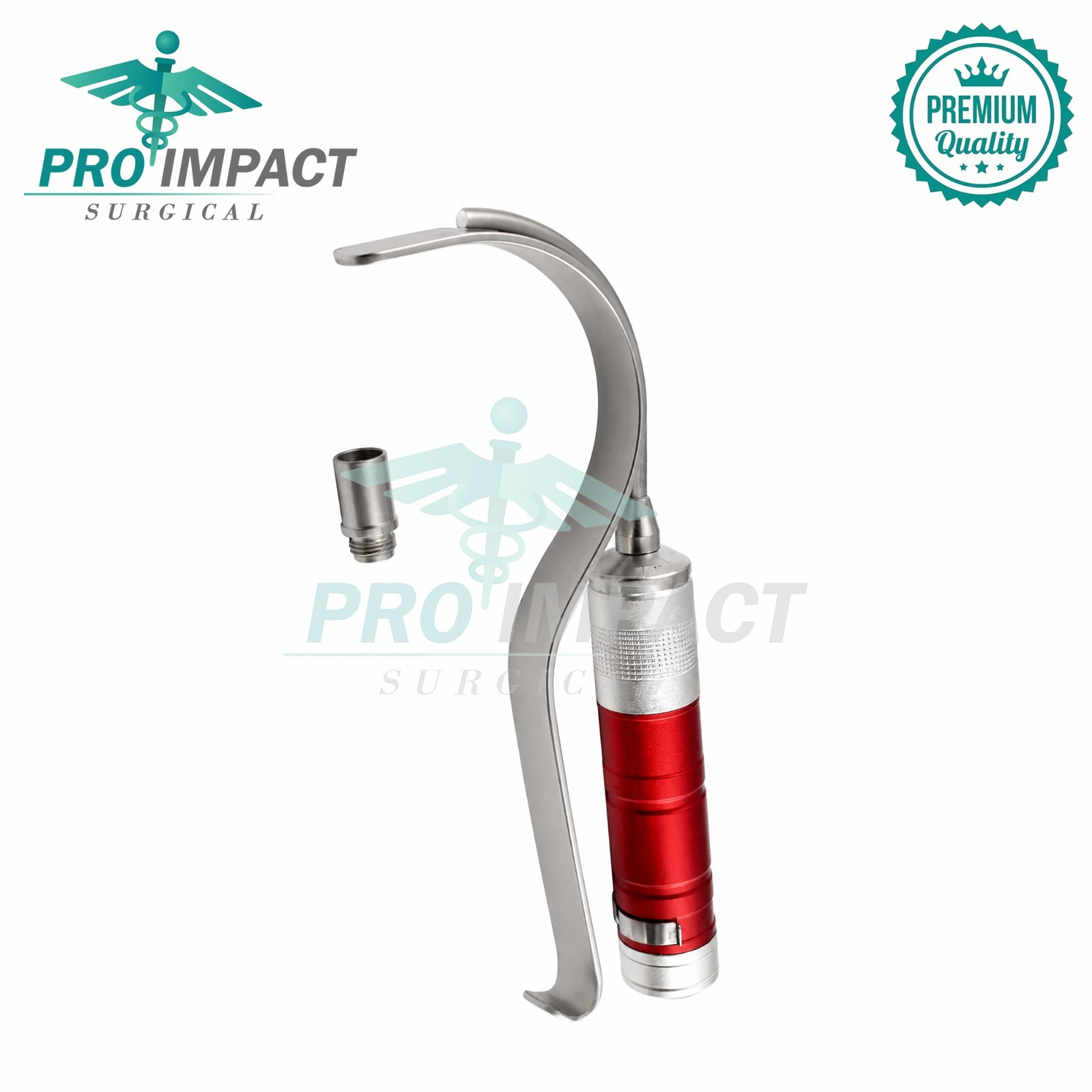 Deaver Retractor With Fiber Optic Light Guide Liumination 25mm Wide 21cm Length