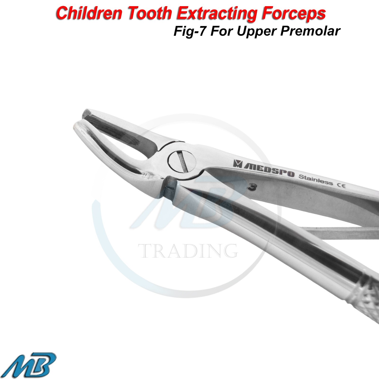 Dental Fig.7 Extracting Forceps Upper Premolars Pediatric Surgical Tooth Tools