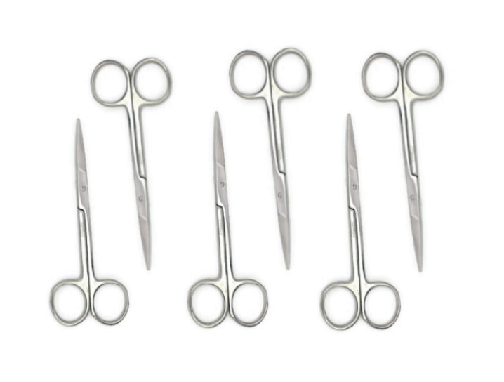 IRIS Scissors, Straight – Sharp/Sharp, Mirror-Finish 4-1/2″ (Lot of 40)