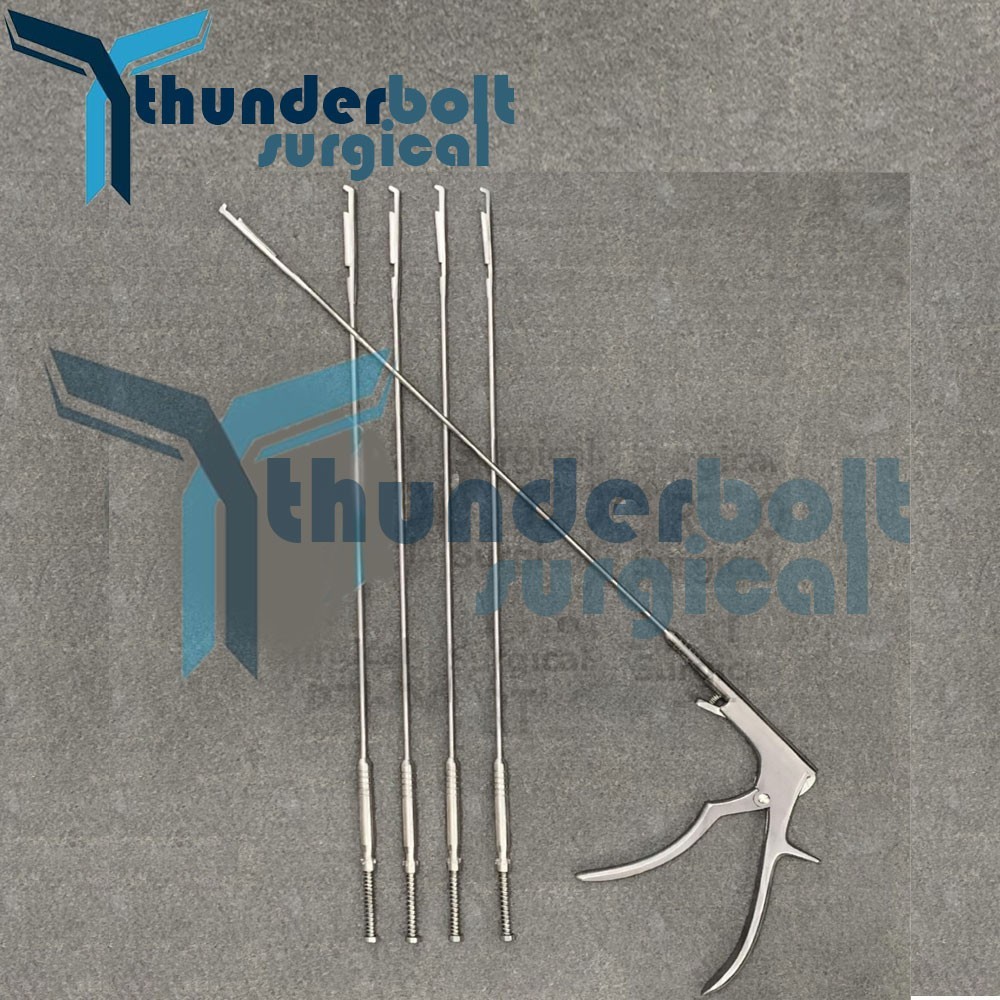 Spine Surgery Rongeur Interlaminar Spine Endoscopic Bite Size 1 to 5mm Set