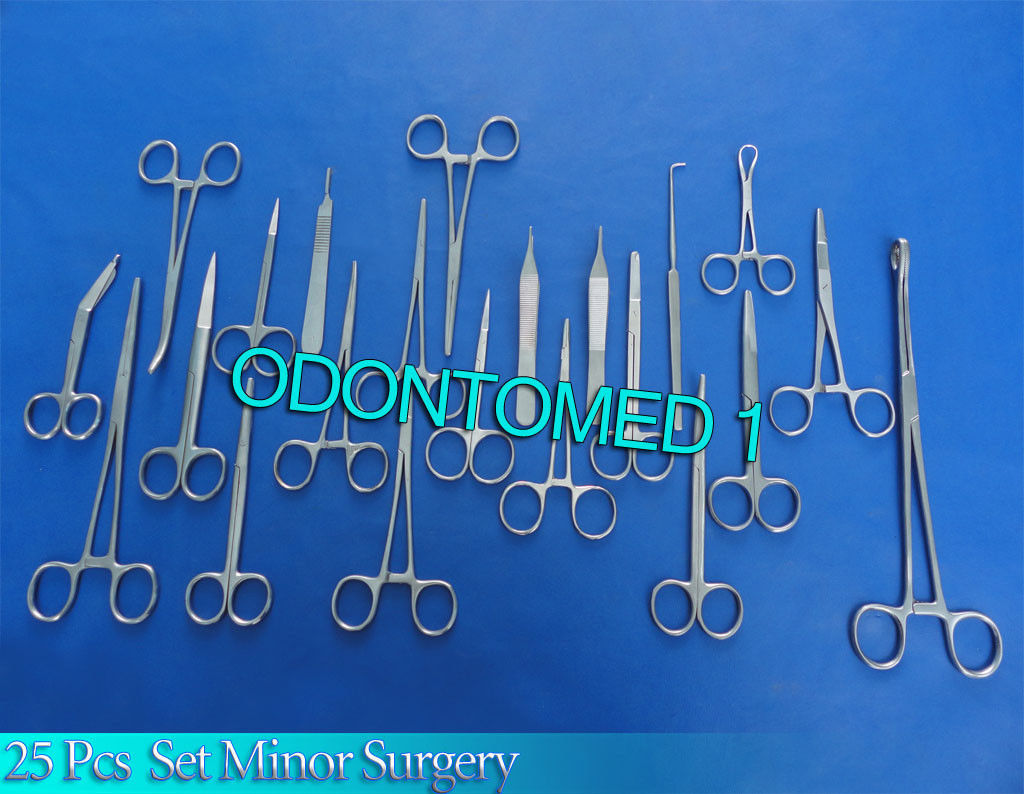 25 Pcs Minor Surgery Surgical Instruments Set