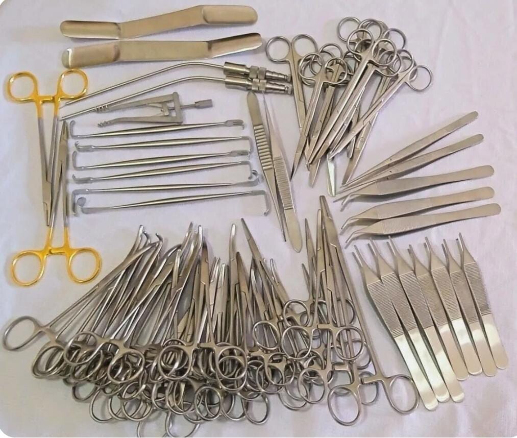 72 Pcs Plastic Surgery Surgical instruments Kit German Stainless Steel A+Quality
