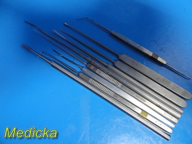 9X B&L Storz W. Lorenz (Eye, ENT, Plastic) Micro Surgery Instruments ~ 33408