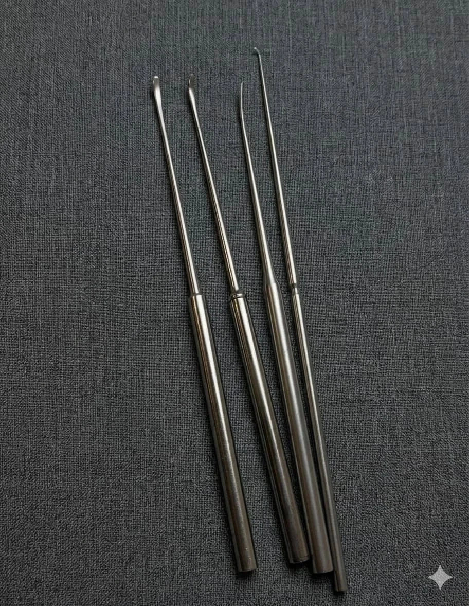 Share Set of 4 Aesculap Codman Penfield Dissectors & Hook Probe Neurology Orthop