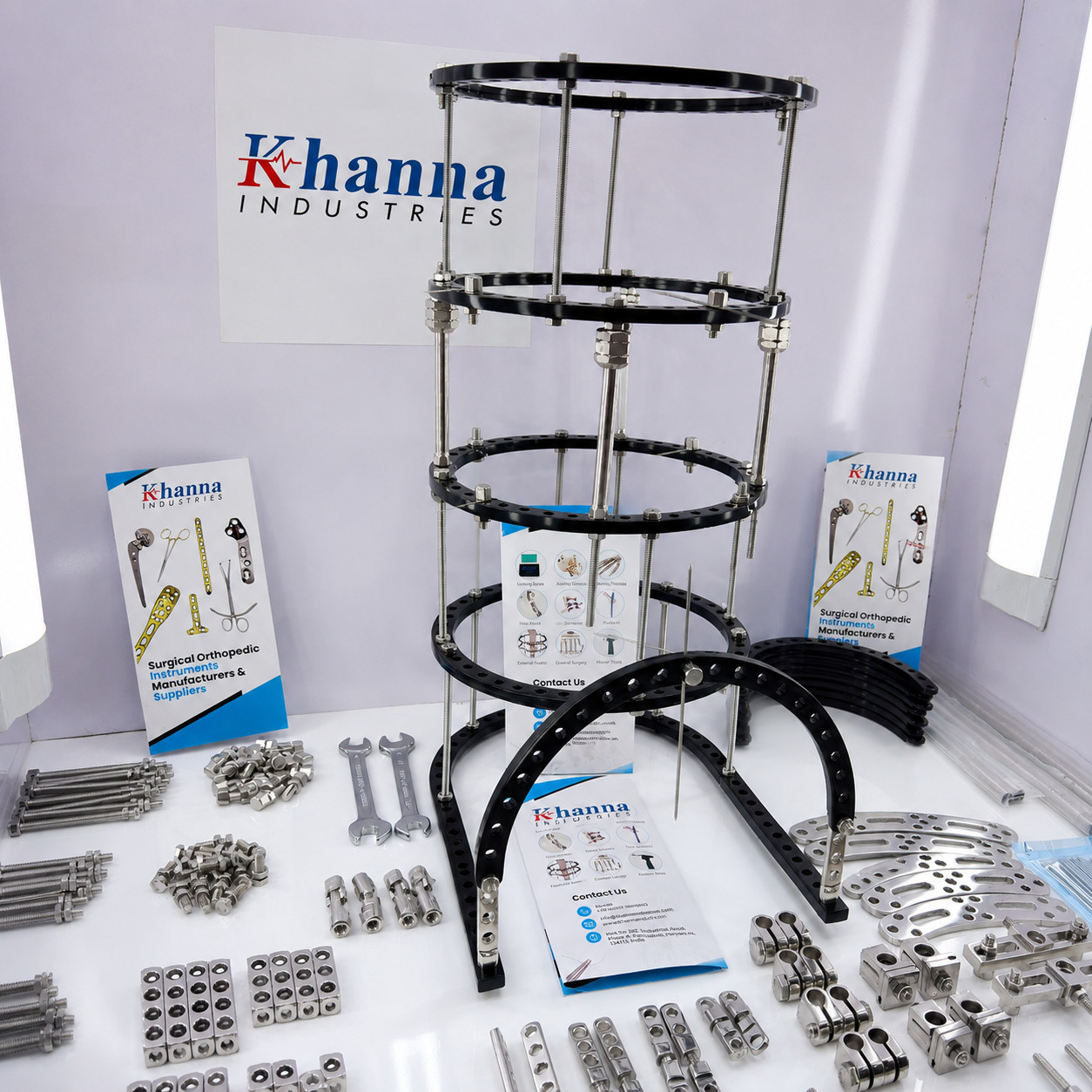 Ilizarov External Fixation System Complete Set 180mm Rings Orthopedic Trauma