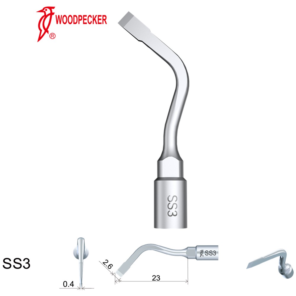 Woodpecker Dental Perio Bone Surgery Tips SS3 for Surgic Smart & Satelec