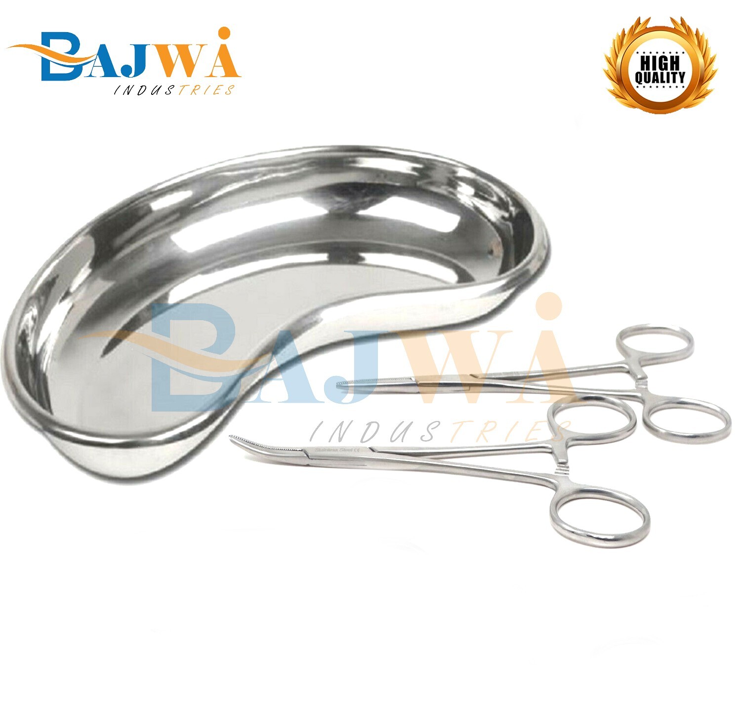 Set of 13 Pieces Basic Minor Surgery Kit Steel Kidney Tray Surgical Instruments
