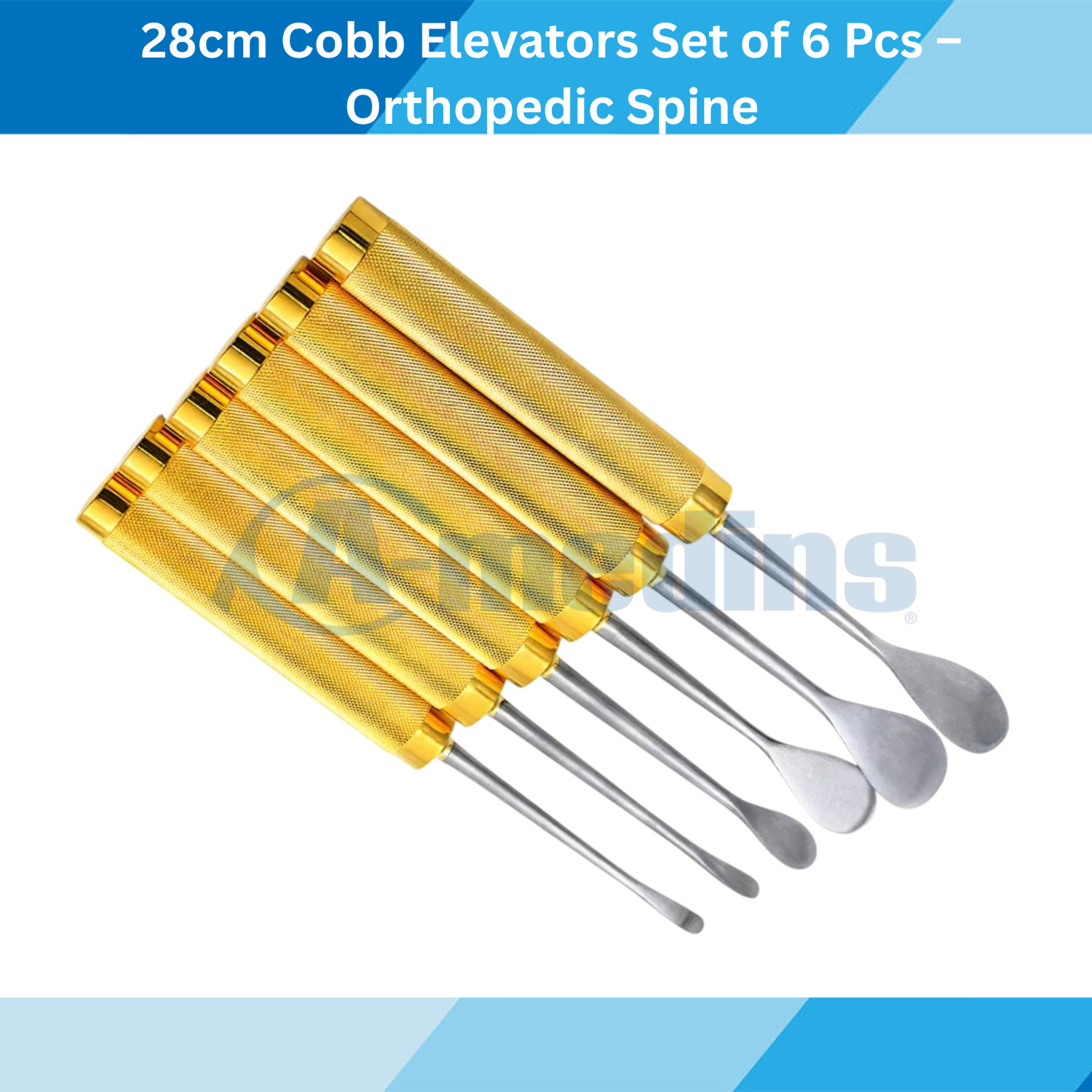 Cobb Elevator Set 6 Pcs 28cm Orthopedic Spine Surgical Instruments Stainless