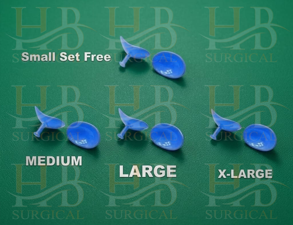 Corneal Eye Shield with Electro Coated | M & L & XL | Laser Eye Protector 6 Pcs