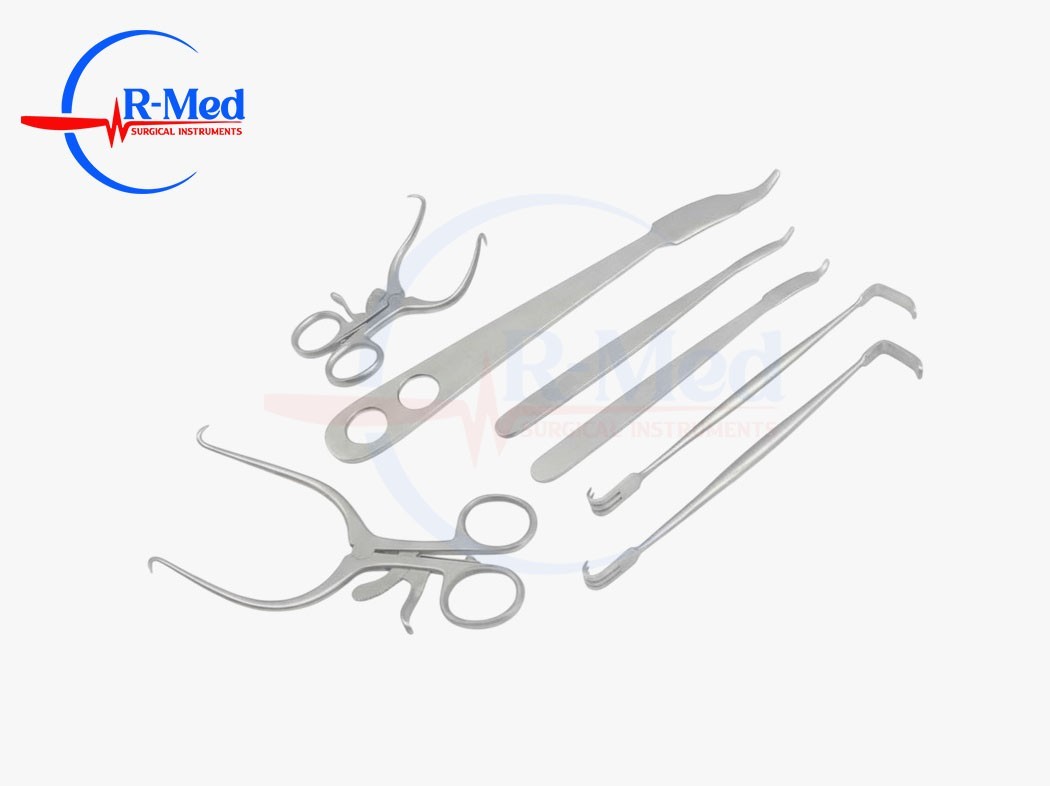 Set Of 7 Pieces Orthopedic Knee Surgery Surgical Instruments